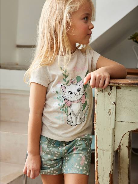 Kinder-Set: T-Shirt & Shorts Disney ARISTOCATS MARIE - beige+hellkhaki - 5
