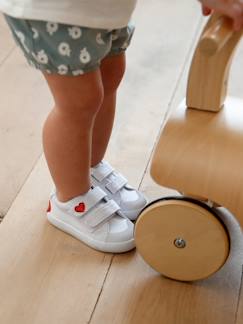 Übergangsschuhe-Kinderschuhe-Babyschuhe-Babyschuhe Mädchen-Sneakers-Mädchen Baby Stoffschuhe, Klett