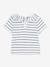 Kurzärmelige Baby Bluse PETIT BATEAU - marine/weiß gestreift - 3