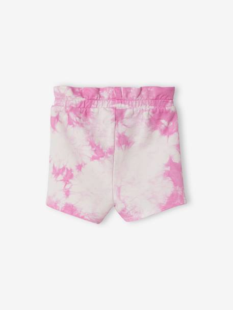 Mädchen Baby Sweat-Shorts, Batikmuster Oeko-Tex - gelb+rosa - 5