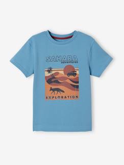-Jungen T-Shirt, Sahara-Print Oeko-Tex
