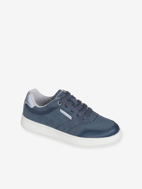 Jungen Sneakers mit Reißverschluss - blau+weiß - 1