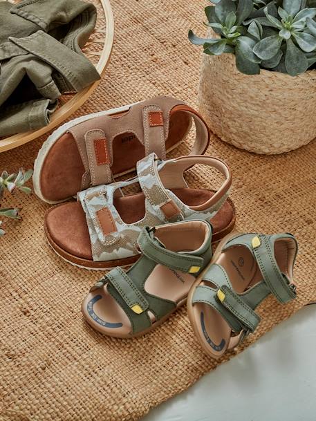 Jungen Sandalen - grau+marine+taupe - 8