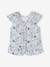 Festliche Baby Bluse mit Rückenausschnitt - weiß bedruckt - 2