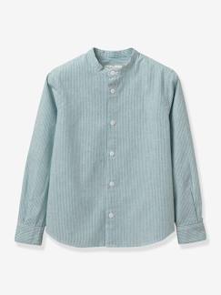 Jungenkleidung-Hemden-Festliches Jungen Hemd Leinen/Baumwolle CYRILLUS