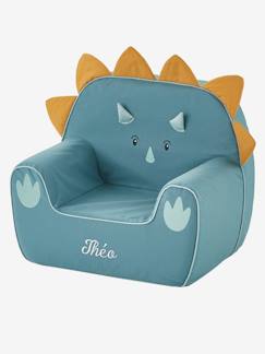 -Kinderzimmer Sessel in Dino-Form, Triceratops, personalisierbar