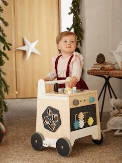 Spielzeug-Baby-Lauflernwagen mit Werkzeug, Holz FSC®