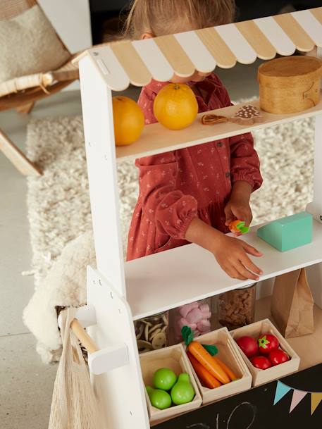 Kinder Kaufladen mit Obst und Gemüse, Holz FSC® - mehrfarbig - 5