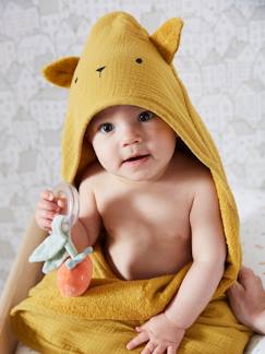 Babyartikel-Bio-Kollektion: Baby Kapuzenbadetuch & Waschhandschuh