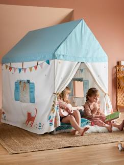 Spielzeug-Spielküchen, Tipis & Kostüme -Zelte & Tipis-Kinder Spielzelt, Spielhaus aus Baumwollstoff/Holzstangen