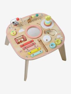 Spielzeug-Baby-Tasten & Greifen-Baby Spieltisch mit Musikinstrumenten, Holz FSC®