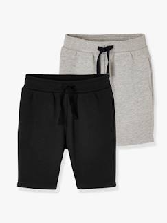 Jungenkleidung-Shorts & Bermudas-2er-Pack Jungen Sweat-Shorts BASIC Oeko-Tex