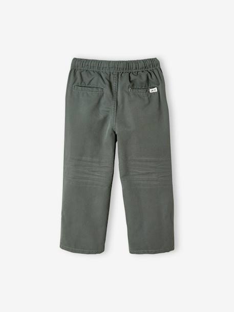 Die UNVERWÜSTLICHE, robuste Jungen Hose zum Krempeln - dunkelkhaki+nachtblau - 3