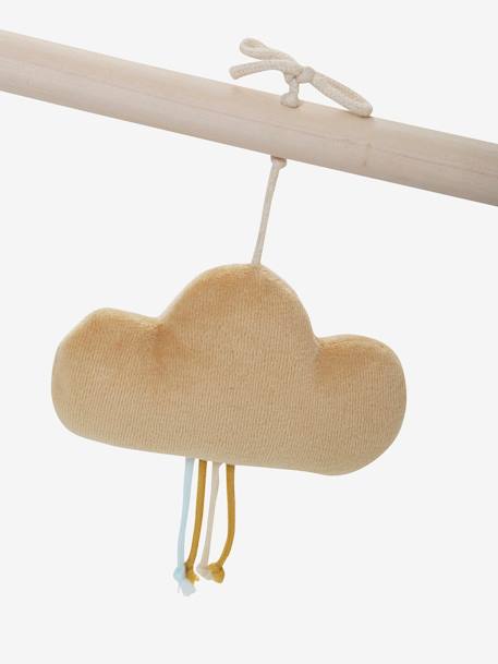 Baby Spielbogen WOLKE UND STERNE, Holz FSC® - gelb+rosa - 4