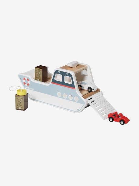Baby Containerschiff aus Holz FSC® - mehrfarbig - 5