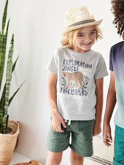 Jungenkleidung-Sets-Jungen-Set: T-Shirt & Shorts, Leopard Oeko Tex®