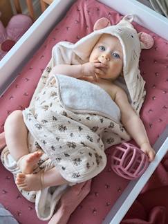 Babyartikel-Baby Kapuzenbadetuch LANDHAUS mit Geschenkverpackung