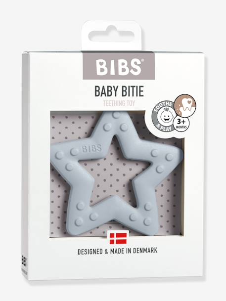 Beißring „Baby Bitie Star“ BIBS - hellblau+wollweiß - 2