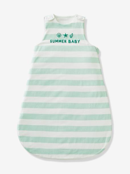 Baby Sommerschlafsack SUNNY BABY Oeko Tex - blau gestreift+gelb+grün - 9