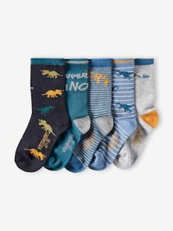 Jungenkleidung-Unterwäsche & Socken-Socken-5er-Pack Jungen Socken, Dinosaurier