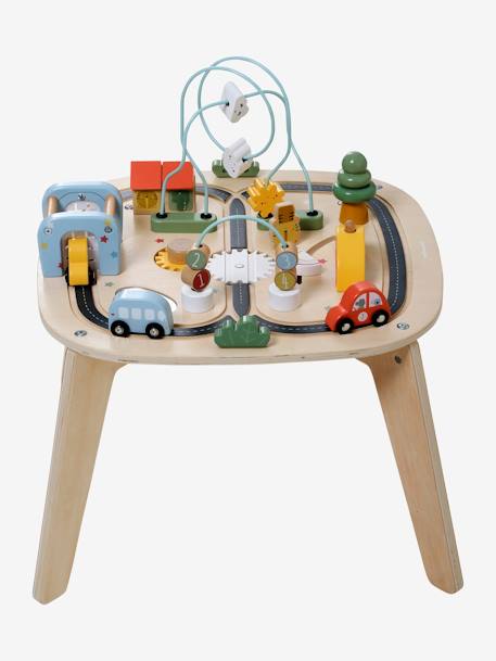 Baby Activity-Tisch mit Autos, Holz FSC® - beige - 9
