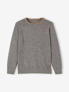 Jungenkleidung-Pullover, Strickjacken, Sweatshirts-Pullover-Jungen Feinstrick-Pullover