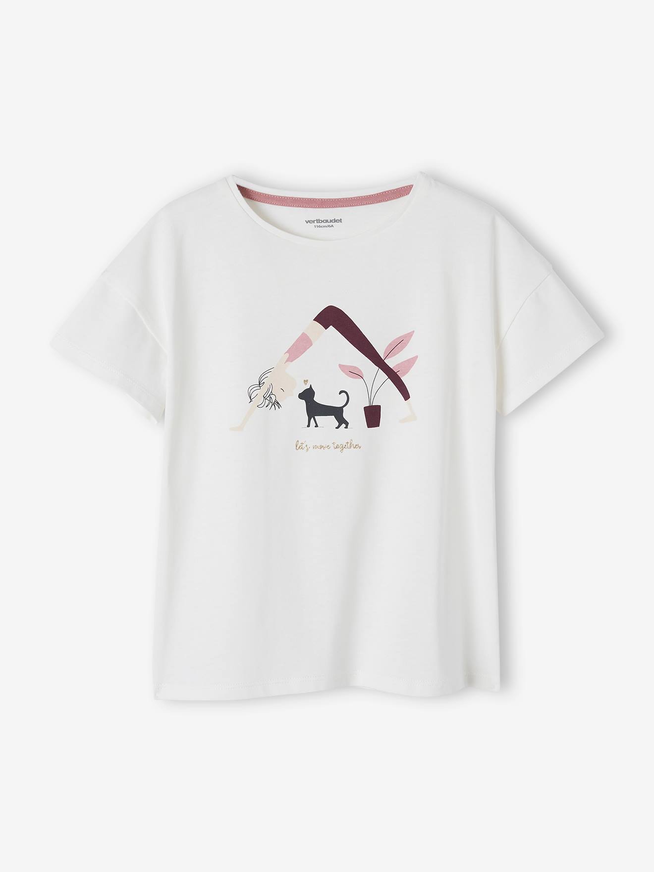 Langärmliges T-Shirt mit Schriftzug Mango Mädchen Kleidung Tops & Shirts Shirts Lange Ärmel 