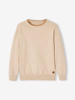 Jungen Feinstrick-Pullover BASIC, personalisierbar -  - [numero-image]