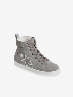 Mädchen High-Sneakers mit Reißverschluss, Sterne -  - [numero-image]