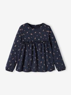 Maedchenkleidung-Mädchen Blusenshirt mit Print Oeko-Tex