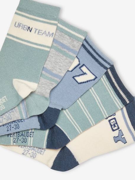 5er-Pack Jungen Socken Oeko-Tex - pack graugrün+pack ziegel - 2