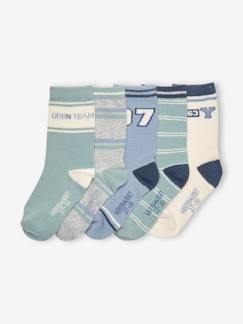 Günstige Mehrstück-Packungen-Jungenkleidung-Unterwäsche & Socken-Socken-5er-Pack Jungen Socken Oeko-Tex