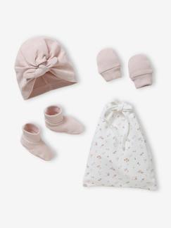 Babymode-Accessoires-Mädchen Baby-Set: Mütze, Fäustlinge & Socken Oeko-Tex®