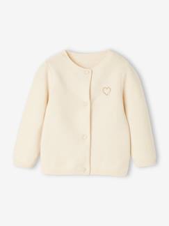 Babymode-Pullover, Strickjacken & Sweatshirts-Baby Strickjacke Herz BASIC Oeko-Tex, personalisierbar