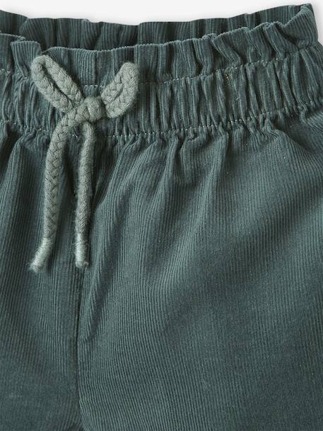 Mädchen Baby-Set: Shirt, Shorts & Haarband - dunkelgrün+nachtblau - 8