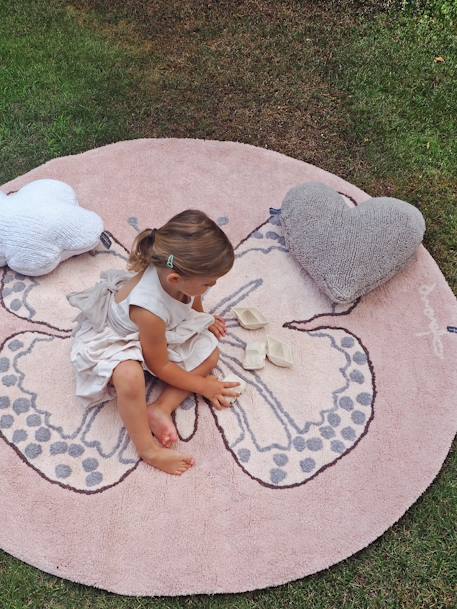 Kinderzimmer Teppich „Schmetterling“ LORENA CANALS, Recycling-Baumwolle - rosa - 3