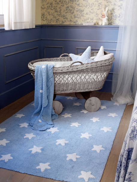 Kinderzimmer-Teppich mit Sternen LORENA CANALS - blau+rosa - 2