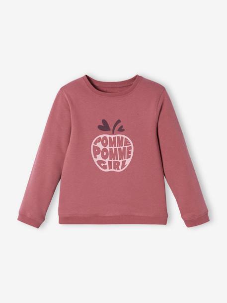 Mädchen Sweatshirt BASIC - erdbeeren+pflaume - 6
