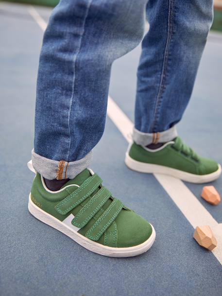 Jungen Klett-Sneakers - bordeaux+grün+marine - 8