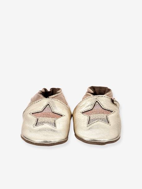 Baby Krabbelschuhe STAR STRIPE ROBEEZ, Hausschuhe - gold - 3