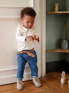 Babymode-Hosen & Jeans-Mädchen Baby Jeans mit Stoffgürtel