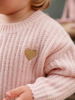Babymode-Pullover, Strickjacken & Sweatshirts-Pullover-Baby Strickpullover, Herz