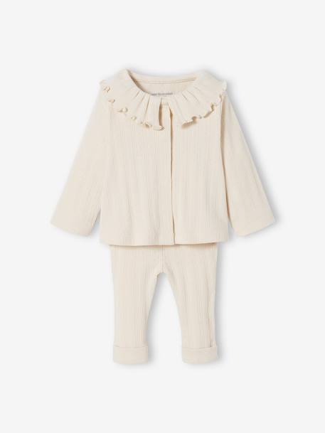 Baby-Set: Jäckchen & Hose Oeko-Tex - sand - 2