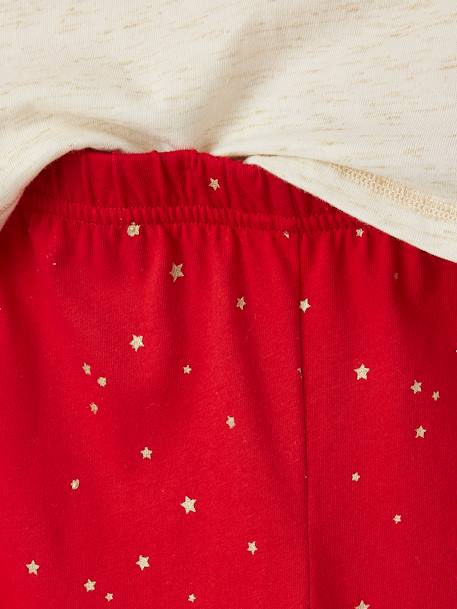 Mädchen Weihnachts-Geschenkbox: Schlafanzug & Socken - beige glanzeffekt - 6