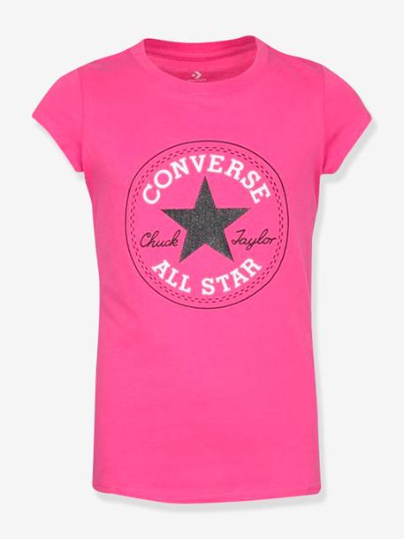 Kinder T-Shirt „Chuck Patch“ CONVERSE - grau+rosa+weiß - 3