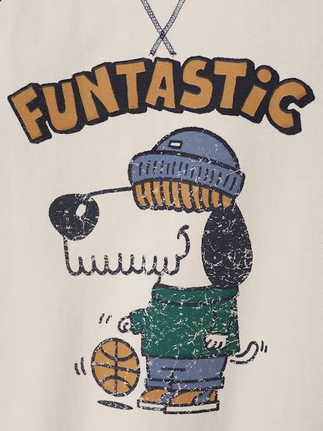 Jungen Shirt mit Kontrastärmeln, Basketball - hellbeige - 7