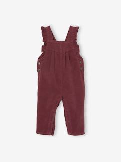 Babymode-Jumpsuits & Latzhosen-Mädchen Baby Cord-Latzhose mit Volants