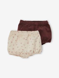 -2er-Pack Mädchen Baby Shorts, Cord