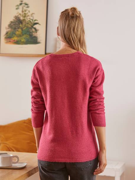 Henley-Shirt, Schwangerschaft & Stillzeit - fuchsia - 4