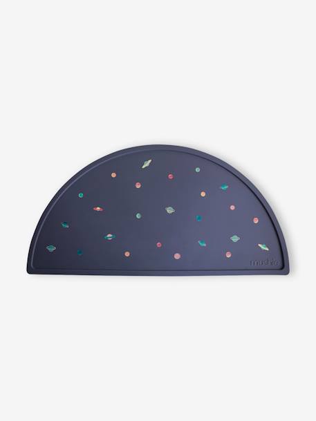 Tischset aus Silikon MUSHIE - beige/regenbogen+hellblau/autos+nachtblau/planeten - 3